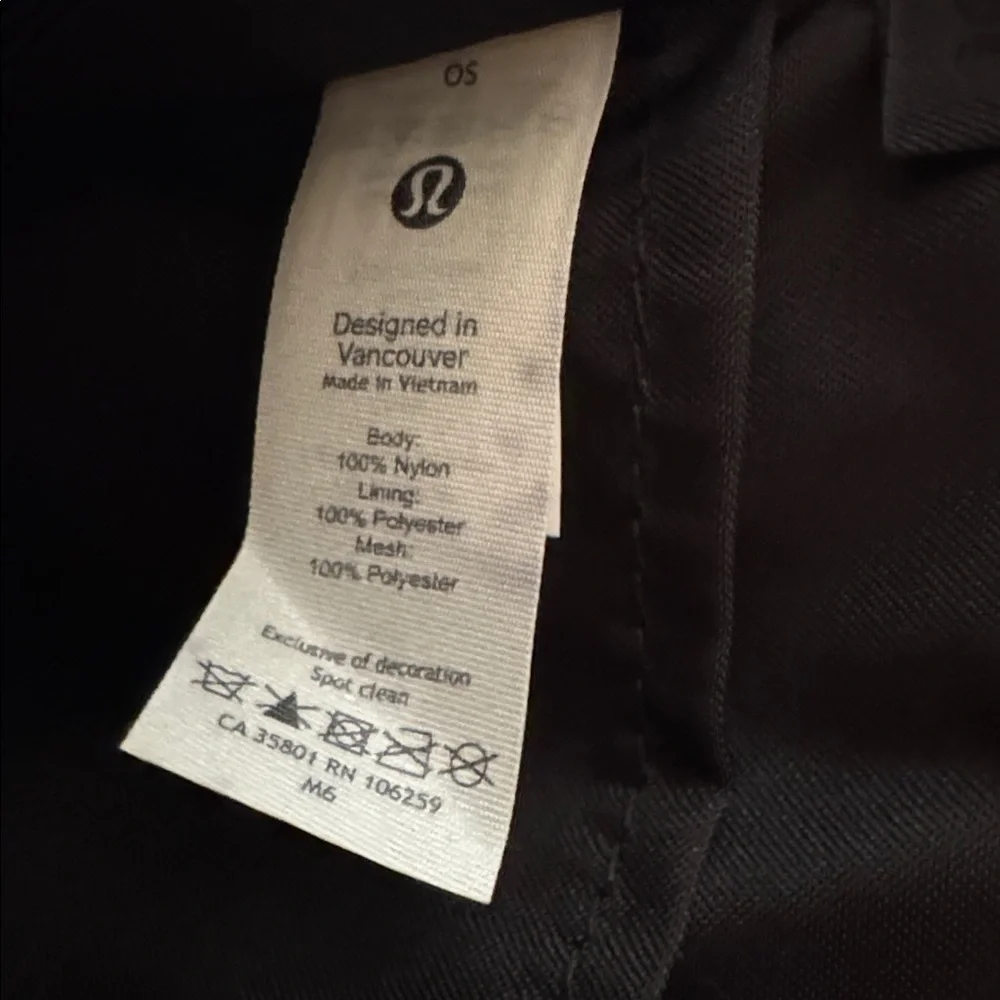 NWT Lululemon Easy Access Crossbody Bag - Black with White Wordmark Logo - Picture 7 of 9